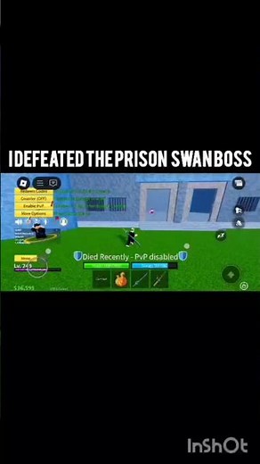 I Defeated The Prison Boss In Blox Fruits!#bloxfruits #roblox