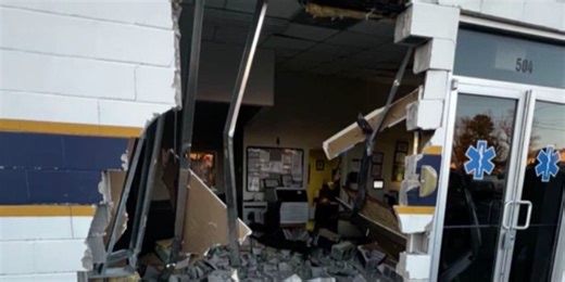 Car crashes into EMS building in Rolla, Mo.