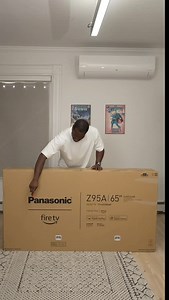 50K views · 252 reactions | Panasonic is back in the TV market with the Z95A OLED and this bad boy packs the best of Panasonic from a stunning OLED display to Technic 360 audio with a built in soundbar and HDMI 2.1 ports supporting 144hz, running FireTV OS. Priced at $2,999 for 65-inch. What do you think of the Panasonic Z95A? #panasonic #panasonicz95a #unboxing #reelsinstagram #reels #unboxingvideo #booredatwork #oledtv #firetv | Booredatwork | Facebook