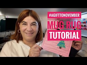 Make a Cute Mug Rug for Christmas Gifts!