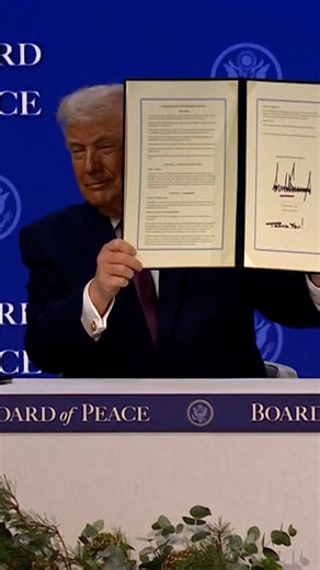 Trump signs Board of Peace charter
