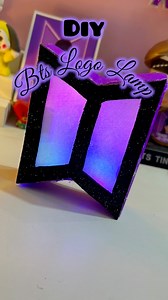 Diy Bts Logo Lamp #bts #btscraft #diybts #btsdiy #papercrafts #BTS #btsmerch #trendingreel #btslogo | Vamp Art And Craft