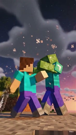 Minecraft zombie attack#grow#viralshort