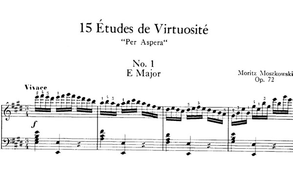 莫什科夫斯基练习曲 Moszkowski - 15 Etudes de Virtuosité, Op.72 [Audio + Score]