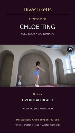 Full Body, No Jumping! 💪🦋 | Chloe Ting Highlights | DivasLikeUs