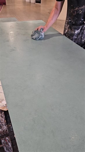 Porter's Paints on Instagram: "Porter's French Wash in colour 'Caspian' over base colour 'Hailstorm'. Beautiful new sample panels created for the new Porter's Paints Willoughby Showroom, NSW. With sublte layering, Porter's French Wash delicately creates movement of colour. #porterpaints #porters #portersfrenchwash #frenchwash #texture #handpainted #interiordesign #interiors #porterswilloughby"