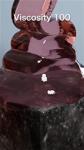 Liquid Viscosity Simulation . . . . . #asmr #blendercycles #blenderanimation #blender #blender3d