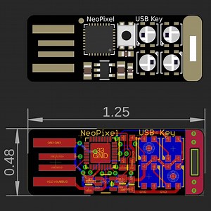 SAMD21 NeoPixel USB Stick – USB “TRINKET”