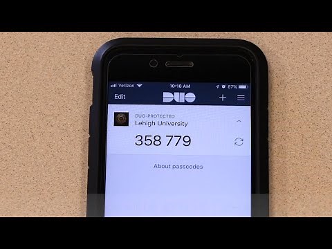 Cell Phone Passcode Method with Duo Mobile App