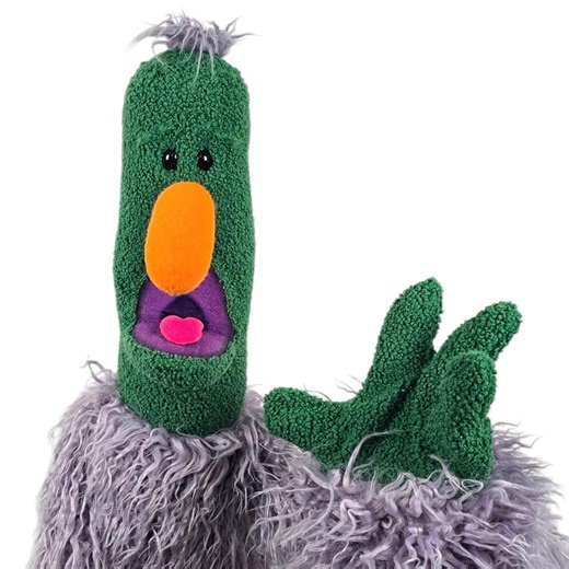 Green Monster Professional Puppet by Uzzyworks. "muppet-style" Live Hand Puppet - Etsy