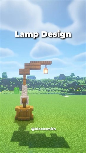 Simple Lamp Design in Minecraft 💡✨Clean | #minecraft #shorts