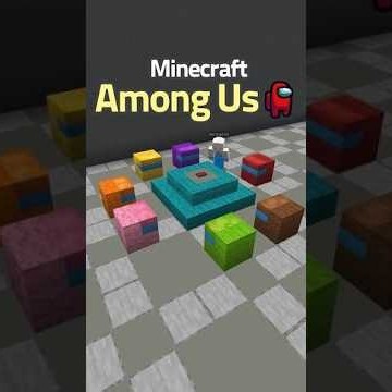 CONSTRUÍ OS AMONG US NO MINECRAFT! 😂🚀 | MINECRAFT #minecraft#aura #shorts