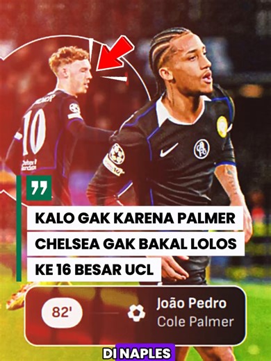 COLD PALMER STRIKES AGAIN! 🔵🥶 2-3! Bukan starter, tapi Cole Palmer tetep jadi pahlawan! Masuk dari bench, langsung borong 2 assist buat bawa Chelsea comeback atas Napoli dan amankan tiket 16 besar Liga Champions! 🏆🔥 Pelatih Liam Rosenior puji habis-habisan mentalitas Palmer yang tetap gila meski baru pulih dari cedera panjang.