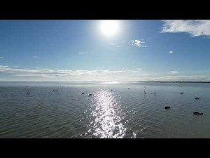 Flying Lake Ellesmere - Beautiful NZ Scenic Drone Footage Near Christchurch