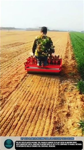 DIY seed planter machine tool for efficient field seeding