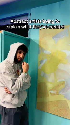 Abstract artists trying to explain what they’ve created 😭 #abstract #art #artist #funny #pov