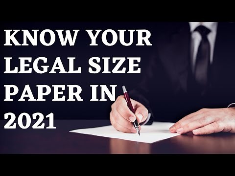 Know Your Legal Size Paper In 2021!