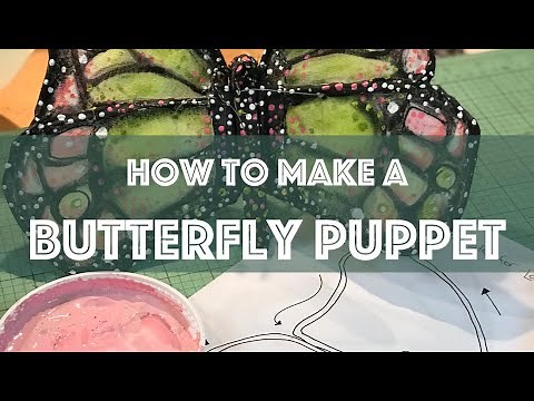 How to Make a Butterfly Puppet - It Flies!