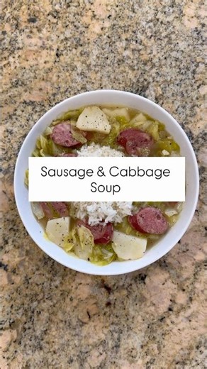 Sausage & Cabbage Soup #recipe