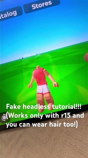Best fake headless tutorial!!! (August 2026) #roblox #fakeheadless