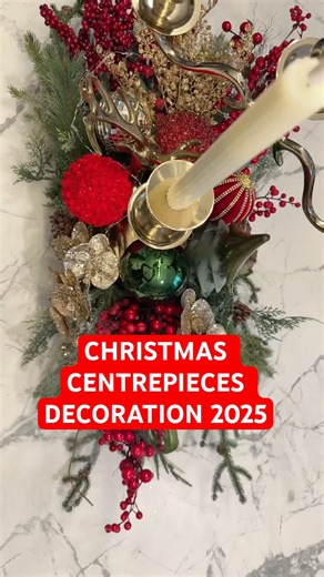 CHRISTMAS CENTREPIECE DECORATION 2025 #cristmasdecor #homedecor