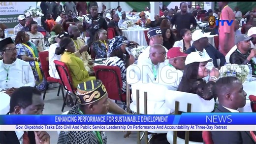 Gov. Okpebholo Tasks Edo Civil And Public Service Leadership On Performance And Accountability At Three-Day Retreat www.itvradiong.com/live www.youtube.com/itvradiong www.facebook.com/itvradiong www.twitter.com/itvradiong www.instagram.com/itvradiong www.tiktok.com/@itvradiong | INDEPENDENT TELEVISION/RADIO