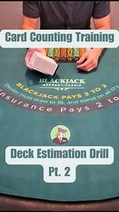 141K views · 606 reactions | Blackjack Deck Estimation Drill Pt 2 | Blackjack Apprenticeship | Blackjack Strategy & Card Counting | Facebook
