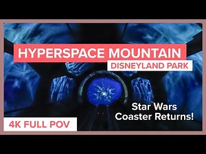 Hyperspace Mountain Full POV Disneyland