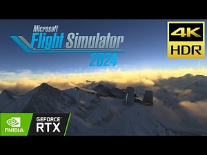 Conquering Mount Everest from the Sky | 4K RTX Jet Flight over Mount Everest