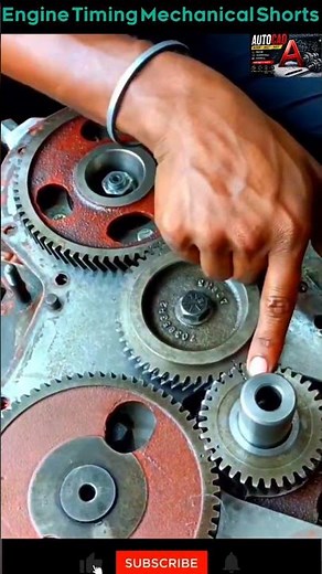 Engine Timing Gear Mechanism Explained | Mechanical Engineering Animation #shorts