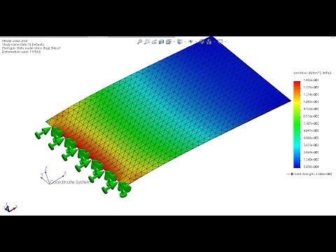 Using fixtures / restraints in SolidWorks Simulation - FEM analysis