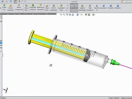 Solidworks案例教程：注射器 #solidworks教学 #solidworks建模 #solidworks #机械设计 #三维建模