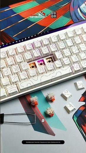 AJAZZ NK68 - 65% - Wired - Shine Through - Tray Mount - NKRO - Rainbow - Mechanical Keyboard