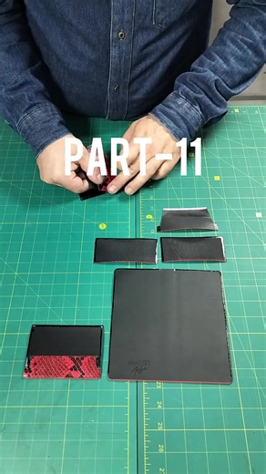 Behind the workshop doors: crafting a luxury python leather set with attention to every detail. #luxuryleather #handmadeaccessories #premium