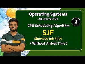 SJF (without arrival time) shortest job first , part 1 |CPU Scheduling Technique in OS
