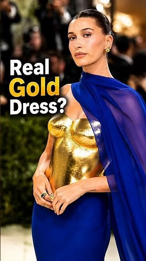 Hailey Bieber's 24k Gold Dress Stole Met Gala 2026