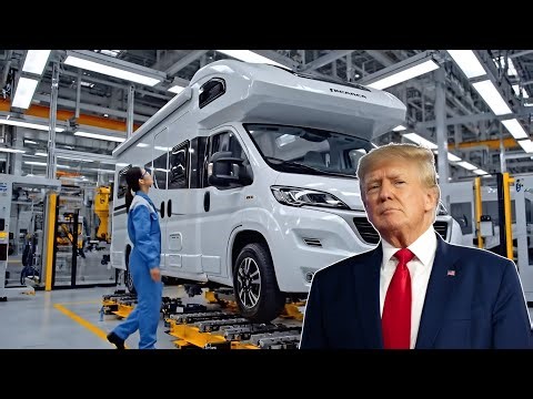 Inside the Motorhome Factory – (Full Process) How Trump’s Personal RV Is Made