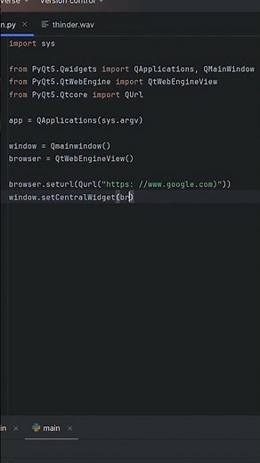 I Built My Own Web Browser Using Python in 1 minute 😳🐍 #2025 #coding #uidesignlearning