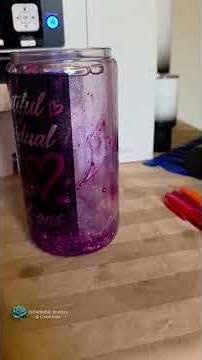 How We Make A Glitter Tumbler ✨ #fypシ゚viral #handmadeseller