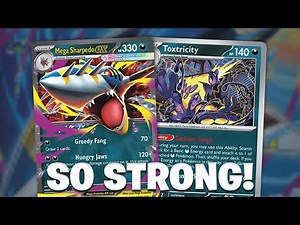 this crazy mega sharpedo deck got first place in a japanese city league
