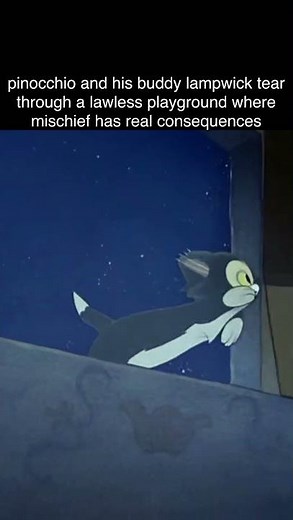 The Donkey Dash on Pleasure Island in Pinocchio (1940)