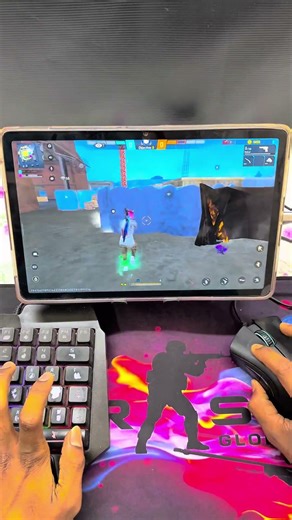 Pc❌mini mobile setup ✅Free Fire Gaming Keyboard|⌨️🖱📱GG Mouse Pro #freefire #mixpro #ggmousepro