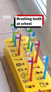 With NHS dentists for children hard to find, this school in Swindon has taken matters into its own hands. Primary school children are being taught how to brush their teeth 🦷 It's funded by the the NHS and delivered by At Home Dentist 🪥 | BBC Wiltshire