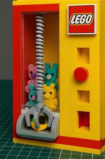 Working Lego Mini Claw Machine with Toys#lego #clawmachine #toys #vending #shorts #cute #minibuild