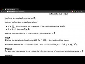 Problem A | Add and Divide | Codeforces Round 701 Div2
