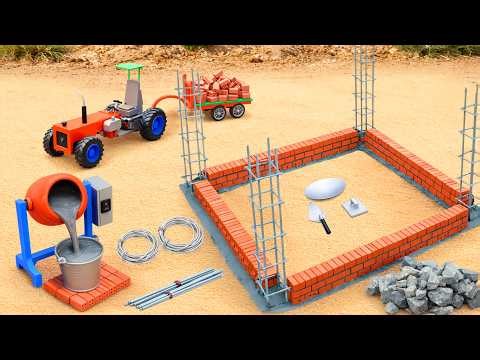 DIY Mini Tractor Finishes Unfinished Building Project | Turbo Tractor Lab