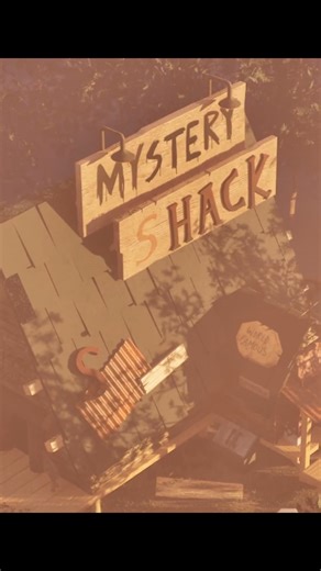 3D Diorama of the Mystery Shack! :D Programs: Blender-Substance P/D-UE5 #3d #gravityfalls #myart