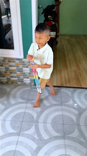 Abidzar wants to play with fireworks during the day. His father doesn't allow it.