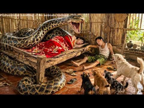 72 Hours of TERROR: Giant Albino Python Attacks Daughter on Duck Farm – Father & Dog Fight Back! 🐍