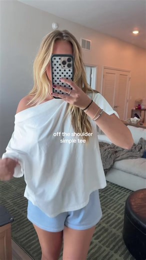 a simple off the shoulder tee to where with ANYTHING #tshirt #tee #offtheshoulder #outfitinspo #nuuds @nuuds